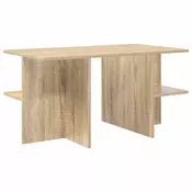 vidaXL Klubska miza Sonoma hrast 87 x 50 x 45 cm Konstruirano leseno