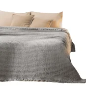 MIABELLA Pregrinjalo WAFFLE 200x230 cm. (BEŽ, KREM, SIVA)