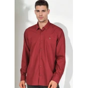 G925 DEWBERRY MENS SHIRT-BURGUNDY