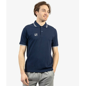 POLO COTONE PIQUET ACTION BLU/BIANCO Tg. S