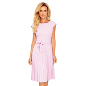 Pleated dress with Numoco binding