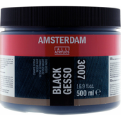 Amsterdam Black Gesso 007 Jar 500 ml