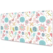 Decormat Podloga za mizo Pisani vzorci 100x50 cm