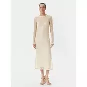 PINKO Cocktail obleka 104709 A2EX Bež Regular Fit