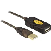 DELOCK Delock USB kabel USB 2.0 USB-A vtič\, USB-A vtičnica 30.00 m črna pozlačeni konektorji\, UL-certificirano 83453, (20416507)