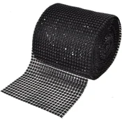 shumee Trak s cirkoni Črn 12cm/9m