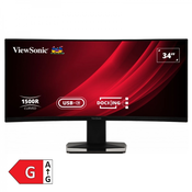 VIEWSONIC VG3419C 86,36cm (34) UWQHD VA 120Hz DP/HDMI/LAN/USB-C HDR10 KVM Freesync ukrivljen monitor