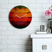 Opviq MDF Zidni sat 30cm Šareni