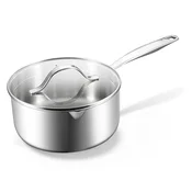 BE Living Lonec z ročajem in pokrovom Stainless Steel 20 cm nerjavno jeklo