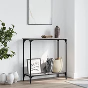 Konzolni stol siva boja hrasta 75x30,5x75 cm konstruirano drvo