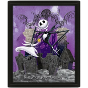 Pyramid International Pyramid International Disney The Nightmare pred božičnim plakatom v 3D (Jack Skellington Graveyard Design) lentikularni plakat v okvirju škatle 25 cm, (20837223)