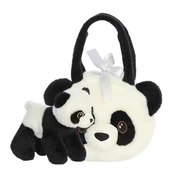 Northix Plišasta igrača Panda v vrečki 20 cm mehka in crkljiva