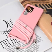 Maska za Samsung Galaxy S25 Ultra Crossbody roze