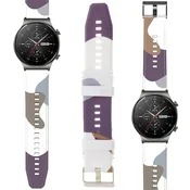 Hurtel pašček Moro za Huawei Watch GT2 Pro, silikonski, maskirni vzorec 10