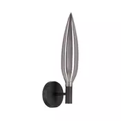Zidna lampa NORDIC 1xG9/5W/230V crna/zadimljeno-siva