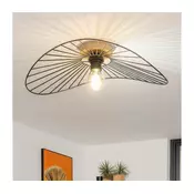 Brilagi - LED plafonski luster CERIA WIRE 1xE27/40W/230V 40x56 cm crna/hrast