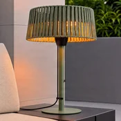 Lucande terasni grelnik Pyravo, zelen, aluminij, 70 cm, IP44 - Sodobni - zelena - Kovina