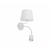 Stenska svetilka MAJA 1xE27/15W/230V + 1xGU10/10W/230V bela
