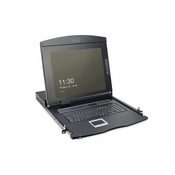 Digitus DS-72210 podstavek 43,2 cm (17) 1280 x 1024 slikovnih pik Črna 1U