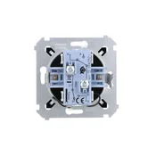 shumee Simon 54 Dvojno stopniščno stikalo z osvetlitvijo (modul) 10AX 250V vijačni priključki mat črna DW6/2L.01/49