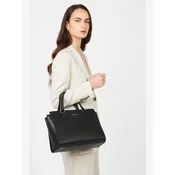 LANCASTER Paris Nakupovalna torba Lancaster Sac cabas main Zippée L Smooth Noir črna