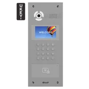 AA-07BD SILVER - Bralni panel IP, 4.3 LCD, UKEY, SIP 2.0 - BasIP
