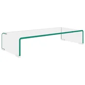 Vidaxl Stojalo za TV/ekran stekleno prozorno 60x25x11 cm