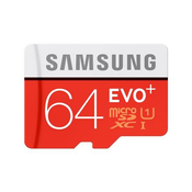 SAMSUNG spominska kartica microSD 64 GB C10 + adapter (MB-MC64DA/EU)