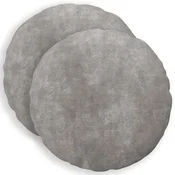 vidaXL Prevleka za blazino 2 pcs HEERLEN Svetlo siva O 30 cm