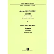 SHOSTAKOVICH:UNFINISHED SONATA FOR VIOLIN AND piano