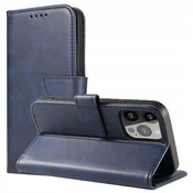 Etui denarnica z oporo za iPhone 15 Plus Magnet Case - moder