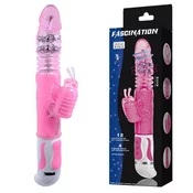 Rotacijski vibrator Fascination s krlicarjem, roza