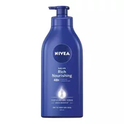Nivea Body Milk Rich Nourishing vlažilen losjon za telo za suho kožo 625 ml za ženske