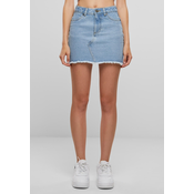 Womens mini denim skirt - blue