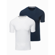 Ombre Set of mens t-shirts with round neckline