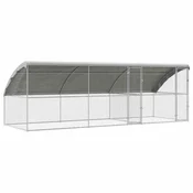 Vidaxl Kletka za piščance 3 szt. srebrna 600 x 200 x 200 cm