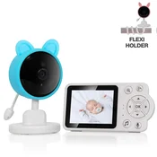 Evolveo Baby Monitor N3, otroški monitor, modra