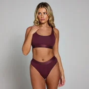 Ženski modrček bralette z globokim izrezom MP – Deep Berry - XS