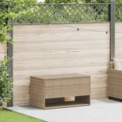 vidaXL Zunanja škatla za blazine bež 100x55x55,5 cm poli ratan