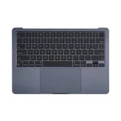 Gornji okvir tipkovnice za MacBook Air 13, A3113 (2024), s US tipkovnicom i baterijom, Midnight, 661-40230, Genuine Apple