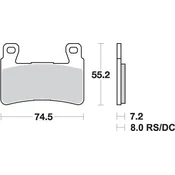Zavorne ploščice SBS KH265 track AND sport sinter gold barve (nadomeščajo RS compound)