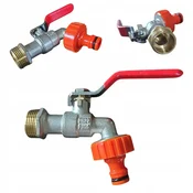Hydroland 3/4 kroglični ventil z dušilko in hitrim priključkom