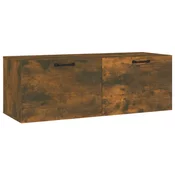 MAISON CHIC Stenska omarica - Zidna omarica dimljeni hrast 100x36,5x35 cm konstruiran les iu729, (22063185)