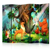 artgeist Paravan Bear And Friends I, 5-Delni, Dvostranski