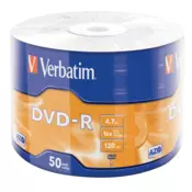 Verbatim DVD-R 4.7GB 16x hitrost, 50 kom