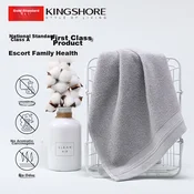 King Shore Set peškira, 34.5x72cm, 2 komada, Sivo-plavi