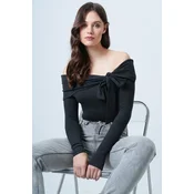 Trend Alacati Stili Ženska bluza Alc-X14558, Tamnosiva