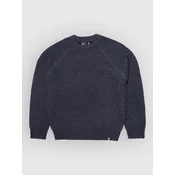 Salty Crew Harbor Fishermans Knit moški pulover midnight navy
