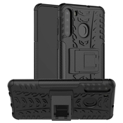 Hibriden TPU gel ovitek Tough za Samsung Galaxy A21 - črn