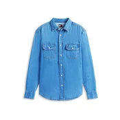 Tommy Jeans Jeans srajca DM0DM23028 Modra Relaxed Fit